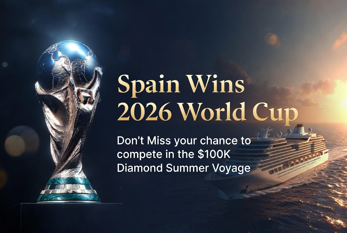 Spain Wins the 2026 World Cup: Celebrate with the $100K Diamond Summer Voyage at Diamond Reels