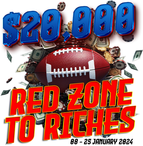 20,000 Red Zone to Riches Diamond Reels